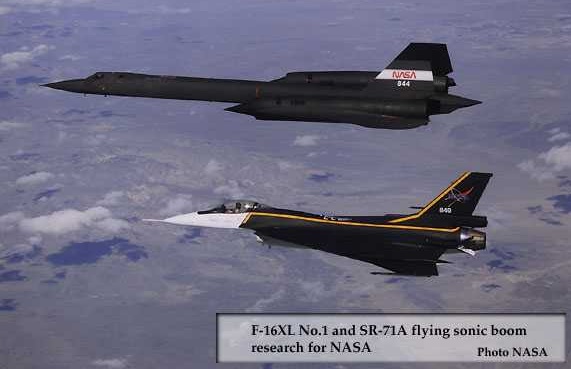 F-16 and SRC-71 BlackBirds